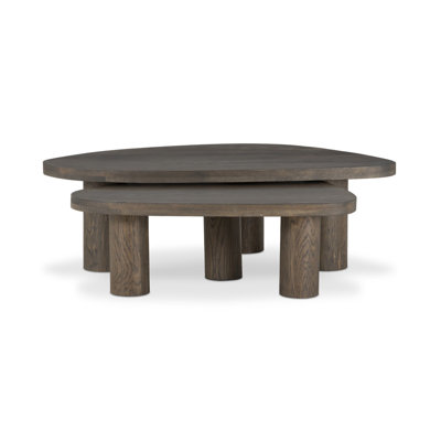 Zion Coffee Table Set-Grey Tobacco Oak