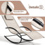 Chaise longue à bascule courbée avec coussin Blizzard-1828608702