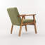 Chaise ergonomique de loisirs avec table basse classique, en bois massif, pour plus de confort