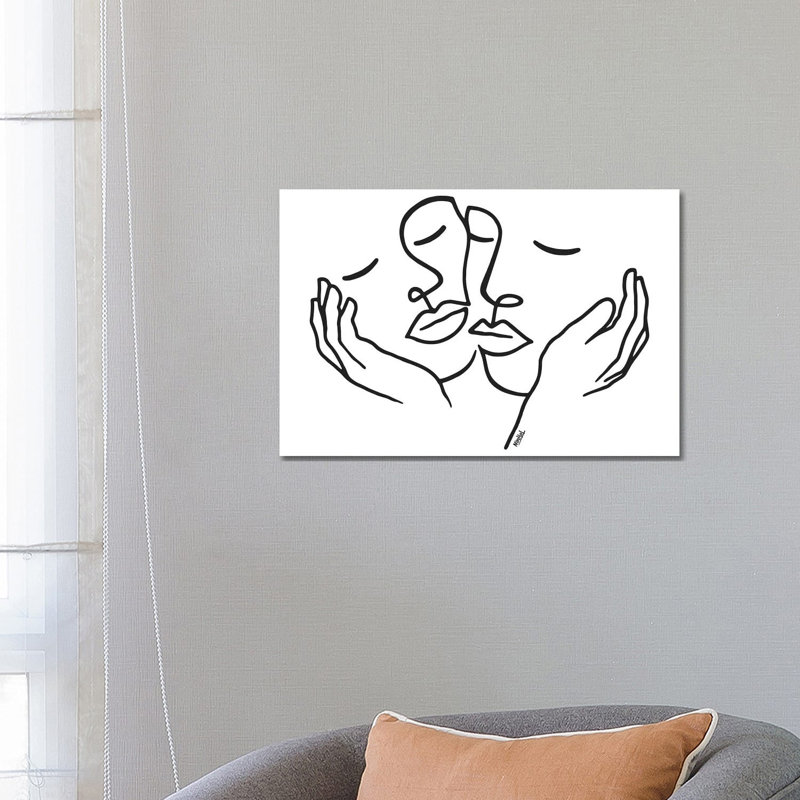 Touching by Ninhol - Wrapped Canvas Print, 66.04 cm H x 45.72 cm W x 1.91 cm D