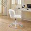Chaise de bureau pivotante réglable avec base en métal-2096858507