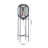 Levin 1-Light Matte Black Floor Lamp With A Smoke Glass Shade