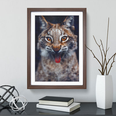 Lynx Cat - Picture Frame Graphic Art