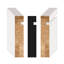 Ensemble de 6 pièces de plinthe en bois massif pour plancher, murs et plafond 11/16 po P x 7 1/2 po X P 96 po L 48 po. Total-128569001-128950028