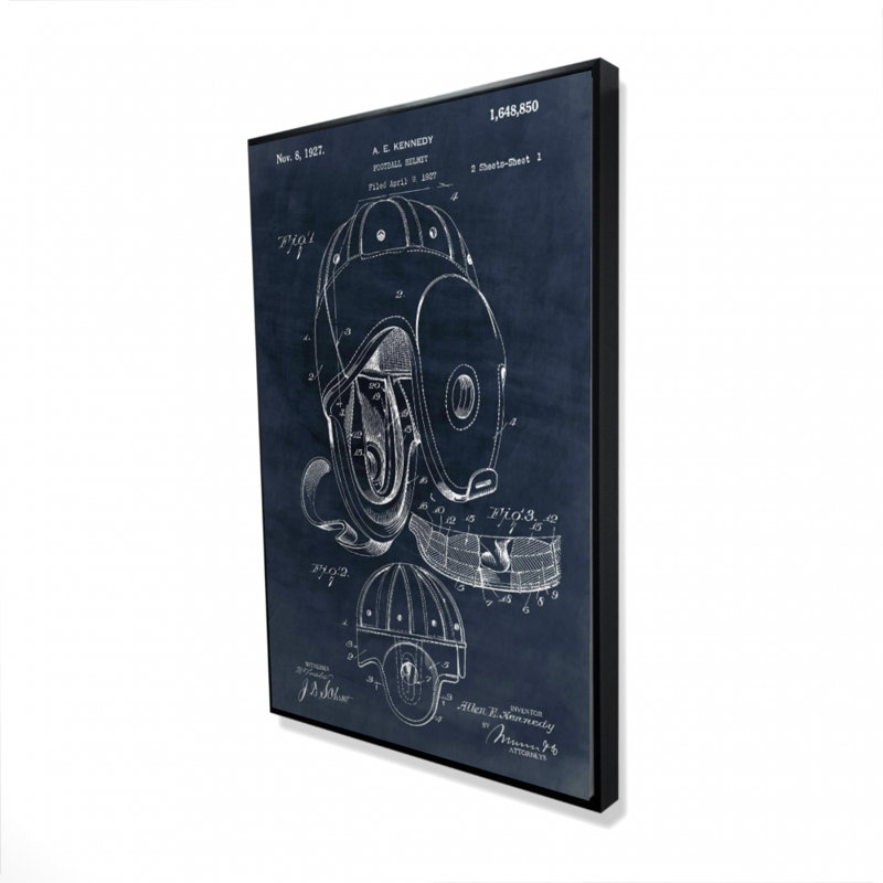 " Blueprint Football Helmet "