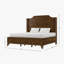 Structure de lit plateforme Oak Burl-122482388