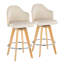 Tabouret de comptoir à hauteur fixe 26 po Ahoy - ensemble de 2