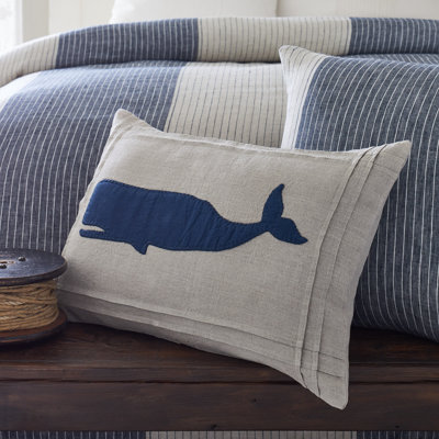 Linen Lumbar Throw Pillow