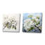 Fleur de pommier monochromatique Elegance I - ensemble de 2 collages carrés floraux-101854260-101854259
