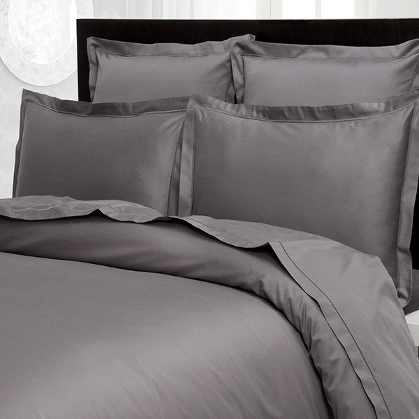 Caymus Satin, 160 x 200cm, Dark Grey