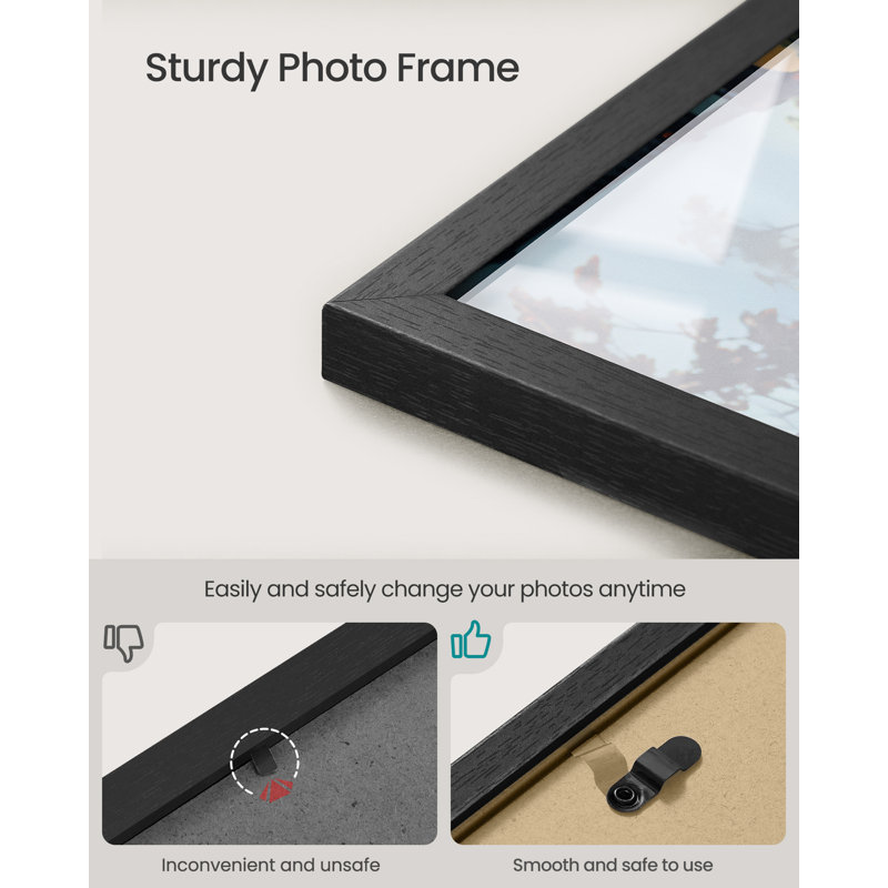 Picture Frame - Set of 3, Black