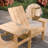 4-Piece Weather-Resistant HDPE Adirondack Chair With Side Table-1984222983
