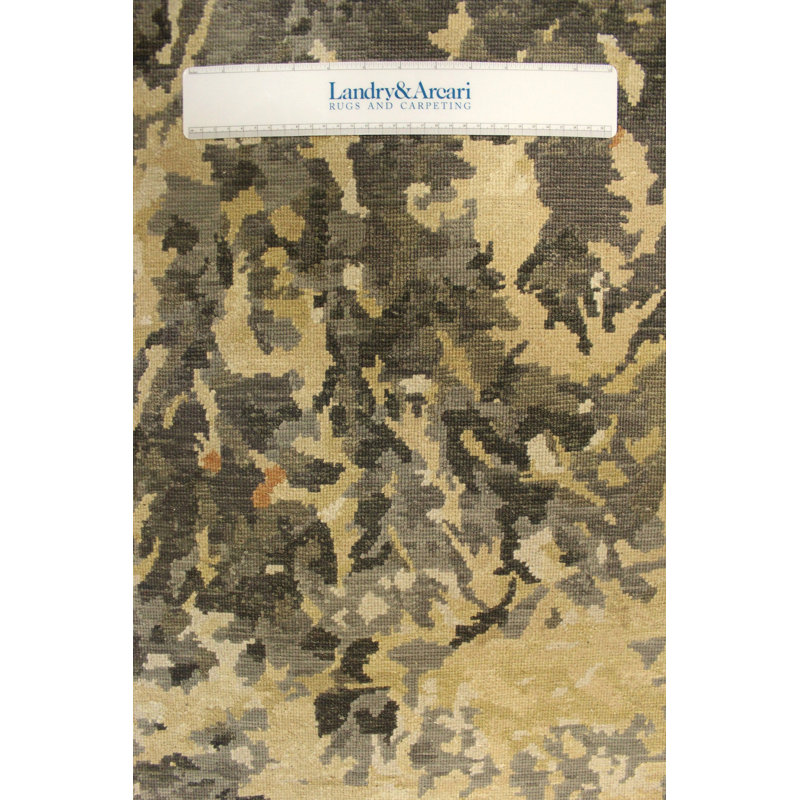 Wool And Silk Nepal One-of-a-Kind Rectangle 9' X 12' Area Rug