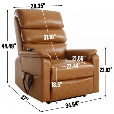 Dual Motor Infinite Position Up To 350 LBS Power Lift Recliner Chair With Power-Remote,Heat Massage And Heavy Duty Motion Mechanism by Red Barrel Studio
