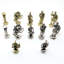 Ensemble d'échecs en métal Helcee Handmade Romans