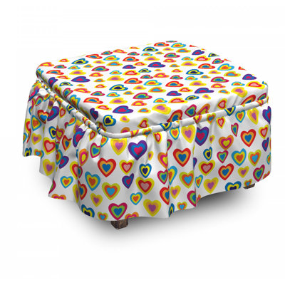 Box Cushion Ottoman Slipcover