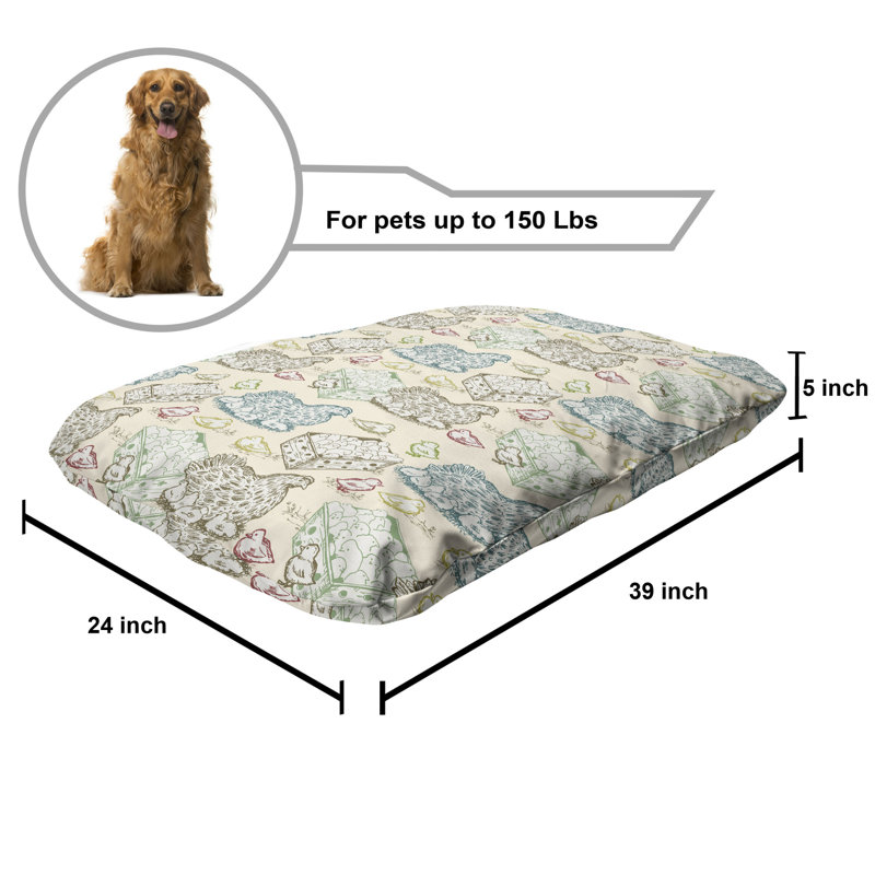 Lit pour animal de compagnie avec poule Ambesonne