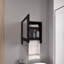 Armoire à pharmacie à miroir H 19,7 po x l 17,7 po, blanc, porte-serviettes, deux tablettes intérieures, articles essentiels pour la salle de bain et la cuisine, armoire pratique avec grande largeur, tablettes pour la cuisine, économiseur d'espace fonctionnel-531901164