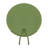 Outdoor 2-Pack 15'' x 1.4" Green Round Chair Seat Cushions with Straps-449285311