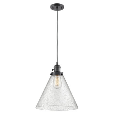 Luminaire suspendu en forme de globe à 1 lumière Anisley