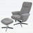 Swivel Recliner with Ottoman