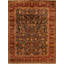 Wool Oriental Area Rug in Brown