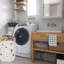 Panier à linge rond avec paniers à linge avec poignées, paniers de rangement et panier à linge