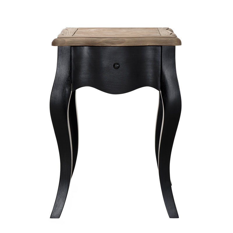 Acres 40cm W Solid Wood Bedside Table