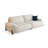 White Polyester Blend Modular Sofa cushion couch