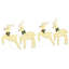 vidaXL LED Reindeers Fabric-1680165440