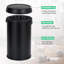 Poubelle à couvercle pivotant en acier inoxydable 17 gallons / 65 litres avec couvercle pivotant
