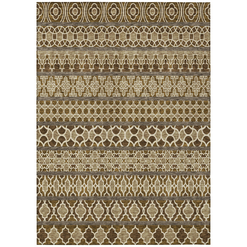 Juli Washable Moroccan Indoor / Outdoor Rug, Rectangle 5' x 7'6"