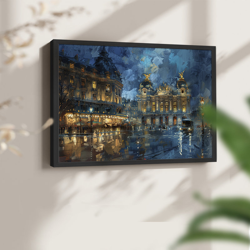 Landscape Series-CXLIII -Framed Print - Restickable, 8" H x 10" W, Black