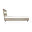 Lit plateforme en bois d'acacia deux tons-70770781
