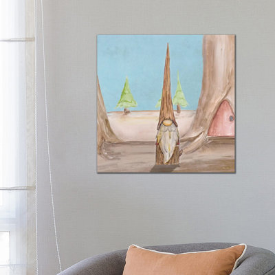 Gnoming Around II by Hugo Edwins - Wrapped Canvas Print