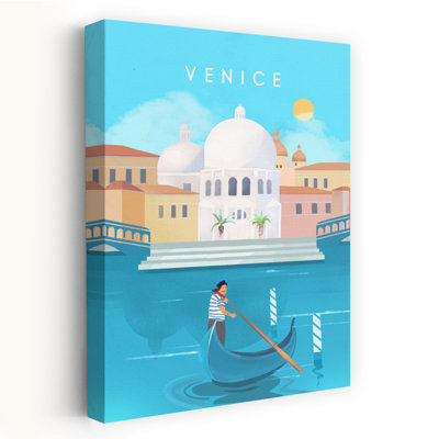 Venise, une ville romantique et abstraite, est une affiche murale représentant son architecture contemporaine.
