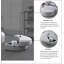 Grand fauteuil rond club pivotant gris-1059113635