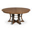 Tower Round Solid Oak Dining Table-1187933850