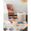 Tapis abstrait beige / bleu / orange -1547326177
