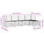  Outdoor Sofa Set 5 Pcs Solid Acacia Wood Garden Furniture Patio Seating
