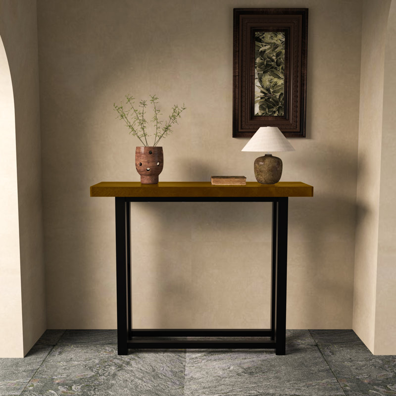 Console en bois massif 39,37 po Boquillas
