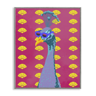 «Vibrant Mod Peacock», estampe numérique, conception de Marcus Prime
