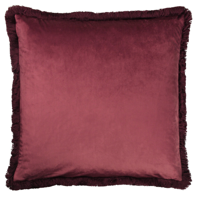 Floral Scatter Cushion, Berry, Polyester