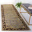Oushak Hand-Knotted Wool Light Blue/Brown Area Rug-1648149500