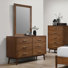 Commode 6 tiroirs avec miroir Laongstaf