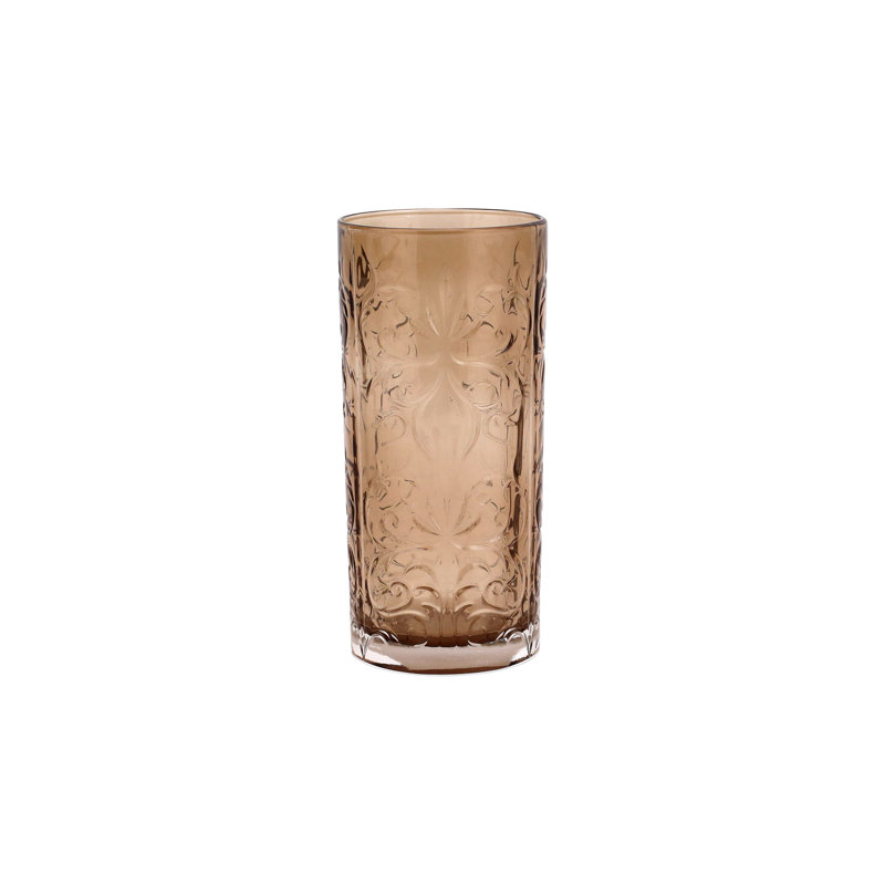 Barocco Handmade Highball Glass, Tortoise