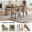 Polyester Upholstered Side Chair in Brown-1874451326
