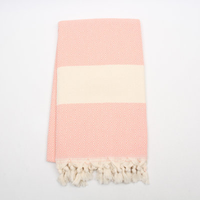 Turkish Cotton Peshtemal & Peshkir Towels – Diamond Pattern, Quick Dry, Lightweight Bath & Hand Towels