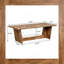 Table de conférence industrielle en bois avec placage résistant aux égratignures