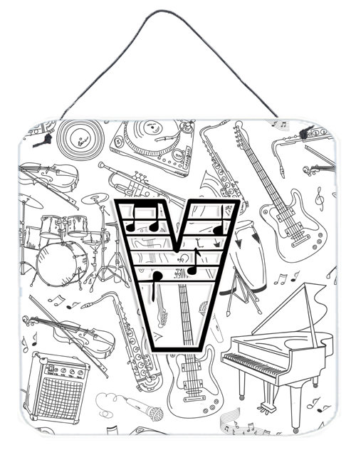 Monogramme « notes musicales », V
